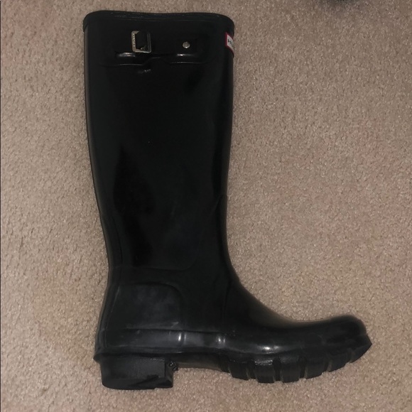 Tall Black Hunter Boots - High Gloss - Picture 3 of 3